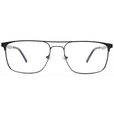 Men’s Ultra-Light Titanium Full Rim Modified Rectangle – Black