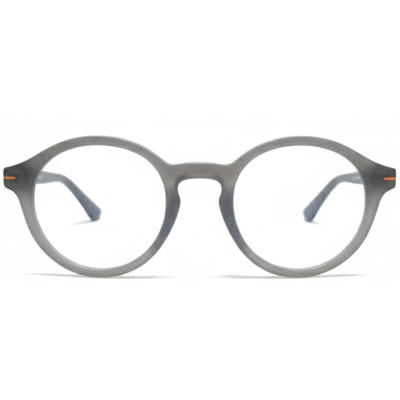 Dark Grey Round Eyeglasses