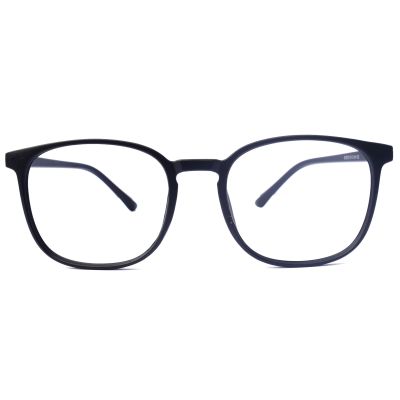 Bold Black Medium Square Full Rim Eyewear Frame (Sheet Material)
